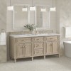 Lorelai 72" Double (Vanity Only Pricing) in Whitewashed Oak